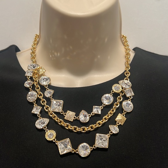 Very Rare! EUC! Coach Layered Statement Necklace - Picture 2 of 8